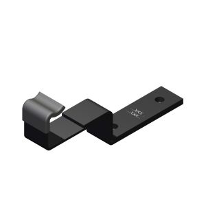 Etrier de montage verre Solrif D pour panneaux bi-verre, acier inox sans vis