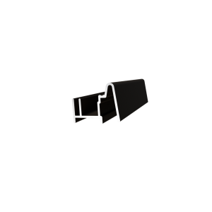 Profilé de finition bordure droite (Solrif D) pour module h=1160 mm (RAL 9005) (S-435 GG BK Solrif 3+3)