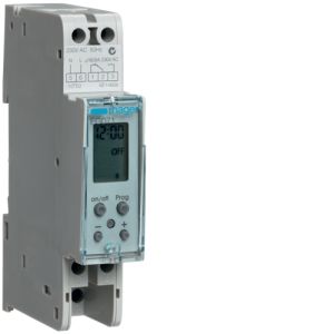 Horloge Hager digitale Monotron 107P, l mod., hebdo., 3 ans (EG071)