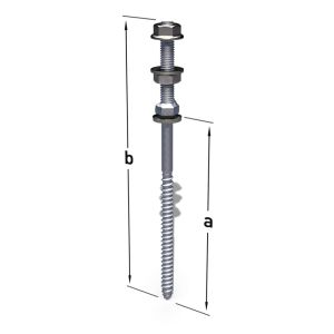 Element de fixation solaire pour structures porteuses en bois 130/50