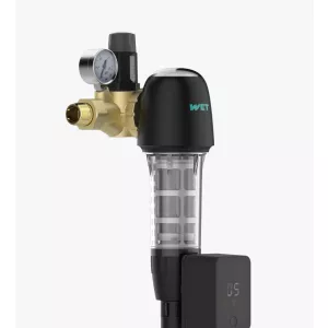 Préfiltre pour adoucisseur SmartFlow Pro avec fonction de nettoyage automatique, contrôle de pression et baromètre