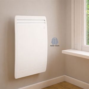 Convecteur Novium, vertical, blanc, 1000 W. Modèle réparé et testé : corps de chauffe remplacé, garantie 6 mois