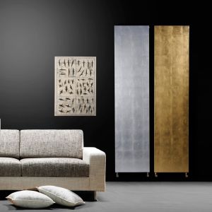 Platt Blattgold und Blattsilber: Design-Heizkörper für Zentralheizung
