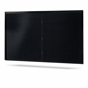 Module Solrif factice en tôle alu 1767 x 432 mm, noir, Ral 9005 ( Ideal avec S-435 GG BK Solrif 3+3 )