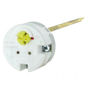 Thermostat embrochable Cotherm, boitier cylindrique, 350 mm, 5/65 degrés, mono