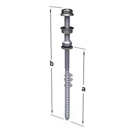 Vis Double Filetage M10x50mm – 30 Pièces, Boulon Cintre Et Cheville Bois Par Uxcell
